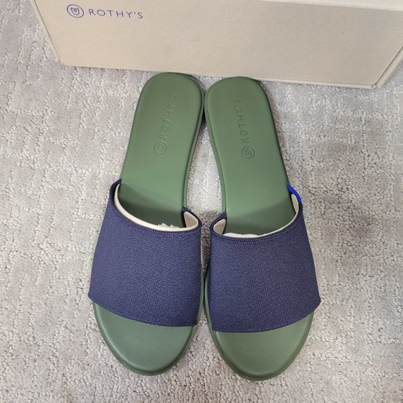 Rothy’s The Slide Maritime Navy Women’s Size 6.5,7.5,8,8.5,9,9.5,10,10.5,11 - Picture 5 of 9